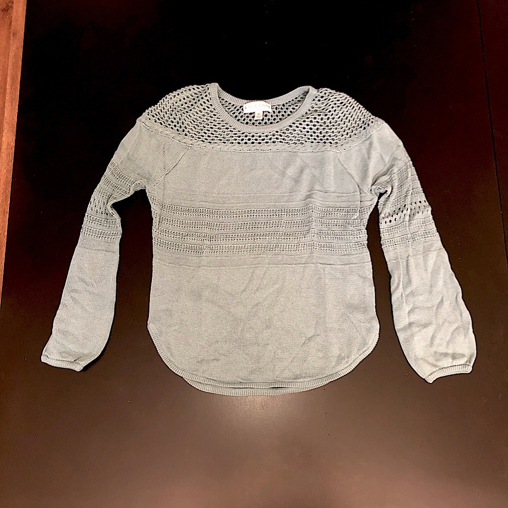 Knox Rose knit sweater blouse blue xsmall